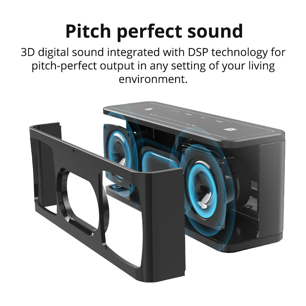 Bluetooth 5.0 TWS Portable Speaker with 3D Surround