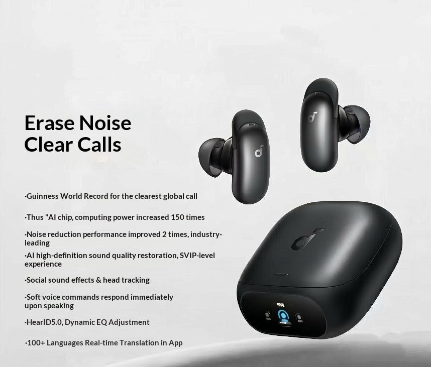 AI Noise-Canceling Bluetooth Headphones