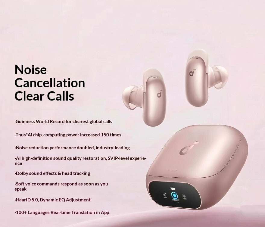 AI Noise-Canceling Bluetooth Headphones