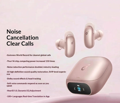 AI Noise-Canceling Bluetooth Headphones