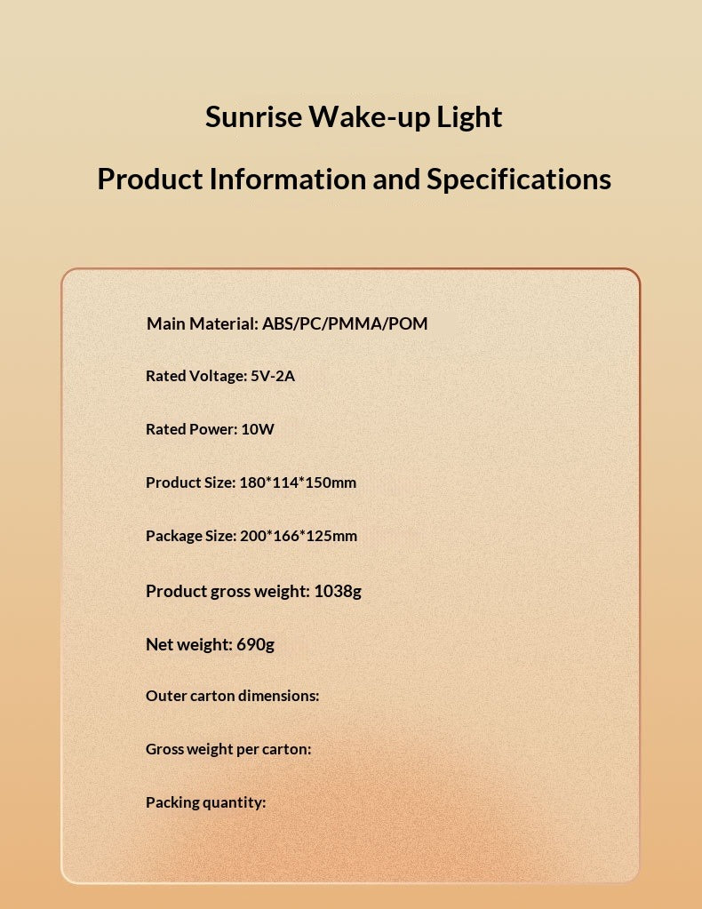Sunrise Ambient Wake-Up Light