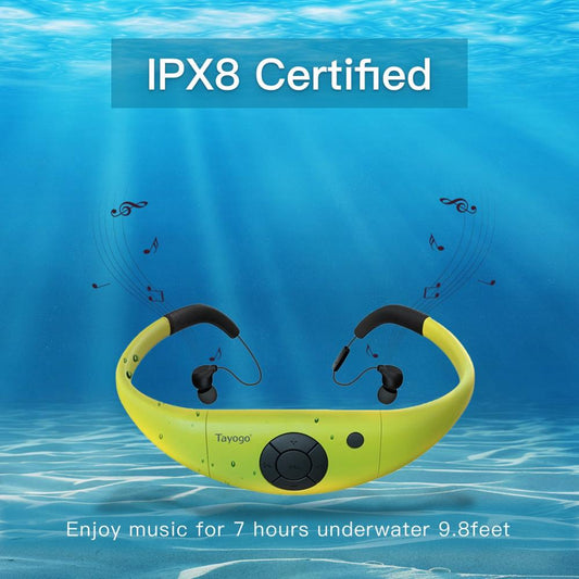 Tayogo MP8 Waterproof Bluetooth Swim Headphones