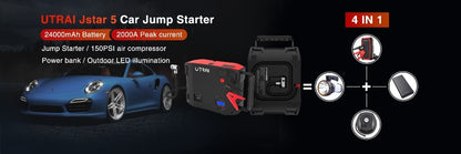 Car Battery Jump Starter 12V Portable Power Bank
