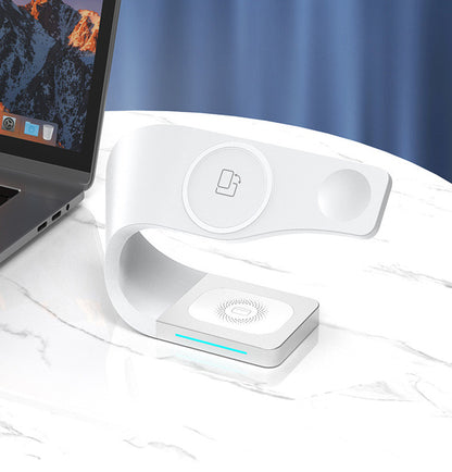 3 in 1 Magnetic Wireless Charger Stand for iPhone & AirPods