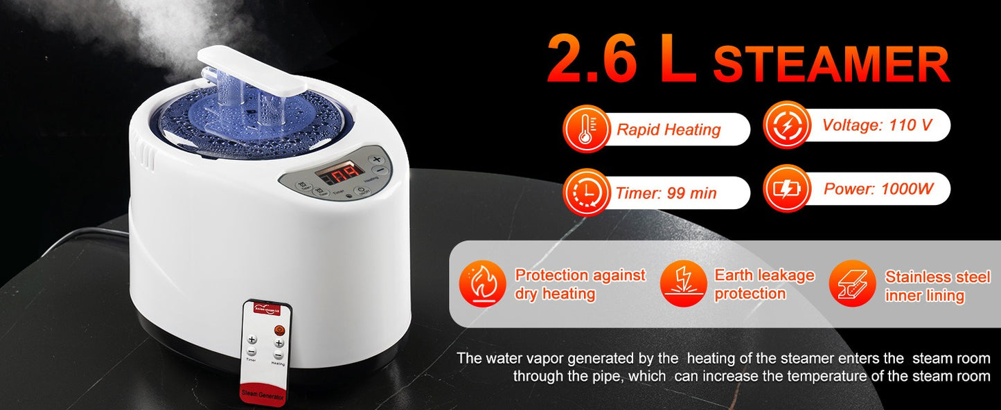 Portable Full Body Steam Sauna Box